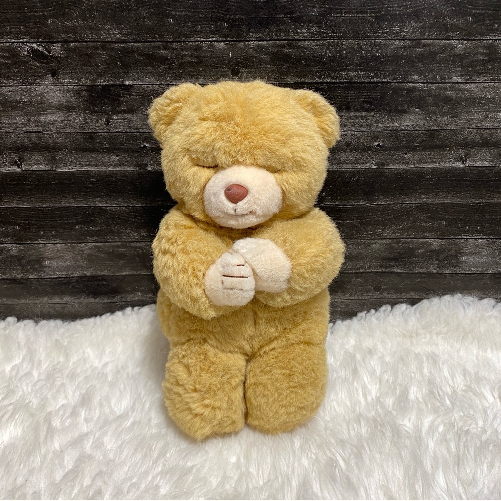 TY CLASSIC HOPE THE PRAYER BEAR BROWN STUFFED ANIMAL PLUSH 1991 RETIRED